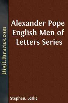 Alexander Pope
English Men of Letters Series