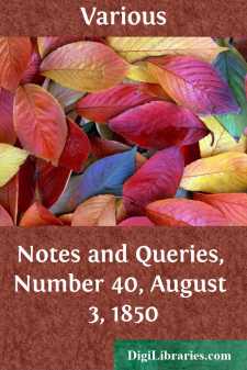 Notes and Queries, Number 40, August 3, 1850