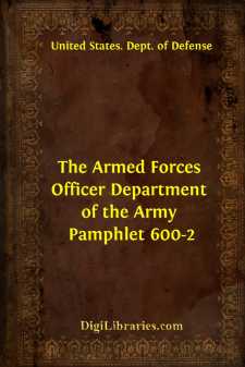 The Armed Forces Officer
Department of the Army Pamphlet 600-2