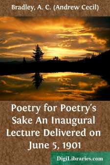 Poetry for Poetry's Sake
An Inaugural Lecture Delivered on June...