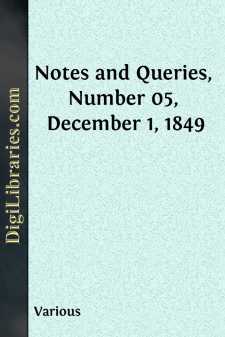 Notes and Queries, Number 05, December 1, 1849