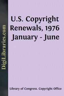 U.S. Copyright Renewals, 1976 January - June