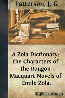 A Zola Dictionary; the Characters of the Rougon-Macquart Novels...