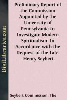 Preliminary Report of the Commission Appointed by the University...