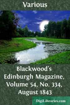 Blackwood's Edinburgh Magazine, Volume 54, No. 334, August 1843