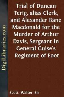 Trial of Duncan Terig, alias Clerk, and Alexander Bane Macdonald...