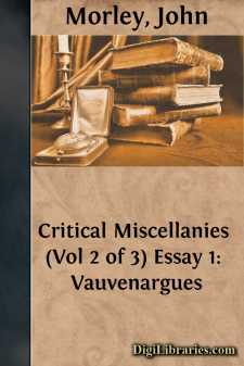 Critical Miscellanies (Vol 2 of 3)
Essay 1: Vauvenargues