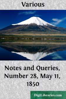 Notes and Queries, Number 28, May 11, 1850
