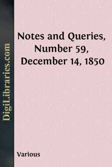 Notes and Queries, Number 59, December 14, 1850