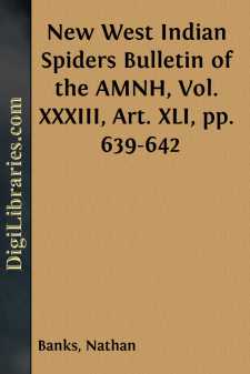 New West Indian Spiders
Bulletin of the AMNH, Vol. XXXIII, Art....