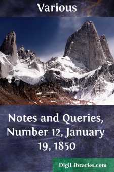 Notes and Queries, Number 12, January 19, 1850