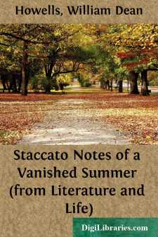 Staccato Notes of a Vanished Summer (from Literature and Life)