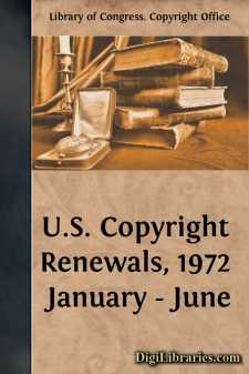 U.S. Copyright Renewals, 1972 January - June