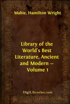 Library of the World's Best Literature, Ancient and Modern - Volume 1