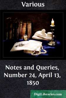 Notes and Queries, Number 24, April 13, 1850