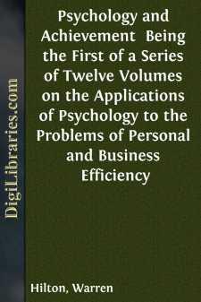 Psychology and Achievement 
Being the First of a Series of...