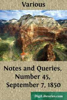 Notes and Queries, Number 45, September 7, 1850
