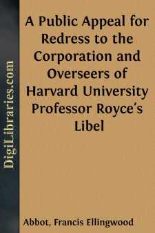 A Public Appeal for Redress to the Corporation and Overseers of...