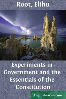 Experiments in Government and the Essentials of the Constitution