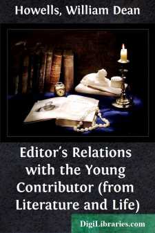 Editor's Relations with the Young Contributor (from Literature...
