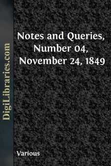 Notes and Queries, Number 04, November 24, 1849