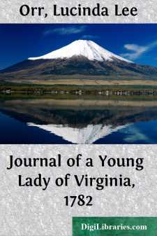 Journal of a Young Lady of Virginia, 1782