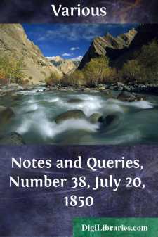Notes and Queries, Number 38, July 20, 1850