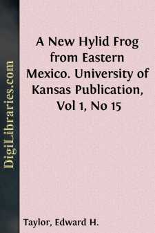 A New Hylid Frog from Eastern Mexico.
University of Kansas...