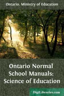Ontario Normal School Manuals: Science of Education