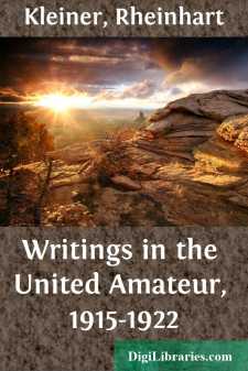 Writings in the United Amateur, 1915-1922