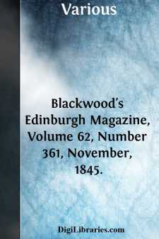 Blackwood's Edinburgh Magazine, Volume 62, Number 361, November,...