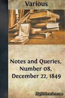 Notes and Queries, Number 08, December 22, 1849