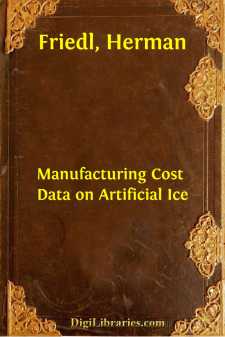 Manufacturing Cost Data on Artificial Ice