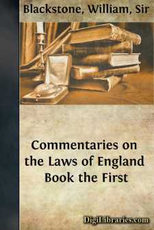 Commentaries on the Laws of England
Book the First