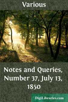Notes and Queries, Number 37, July 13, 1850