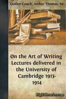 On the Art of Writing
Lectures delivered in the University of Cambridge 1913-1914