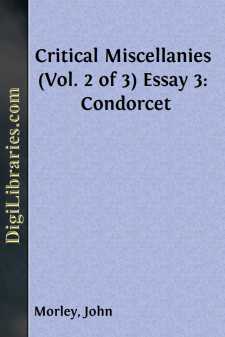 Critical Miscellanies (Vol. 2 of 3)
Essay 3: Condorcet
