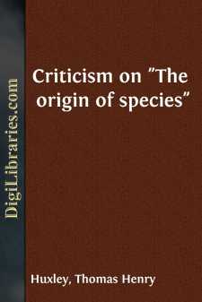 Criticism on "The origin of species"