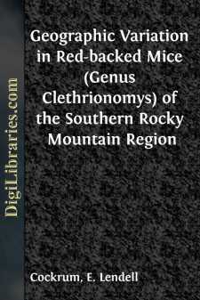 Geographic Variation in Red-backed Mice (Genus Clethrionomys) of...