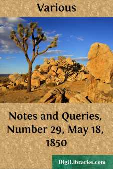 Notes and Queries, Number 29, May 18, 1850