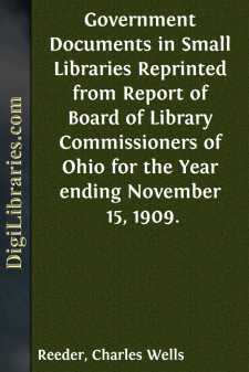 Government Documents in Small Libraries
Reprinted from Report of...
