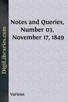 Notes and Queries, Number 03, November 17, 1849