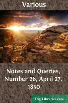 Notes and Queries, Number 26, April 27, 1850