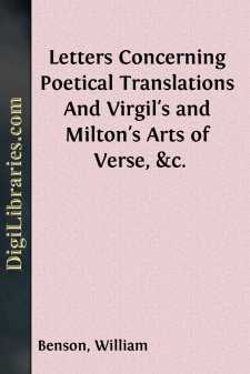 Letters Concerning Poetical Translations
And Virgil's and...