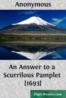 An Answer to a Scurrilous Pamplet [1693]