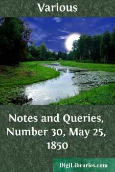 Notes and Queries, Number 30, May 25, 1850