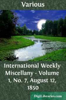 International Weekly Miscellany - Volume 1, No. 7, August 12, 1850