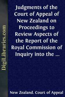 Judgments of the Court of Appeal of New Zealand on Proceedings to...
