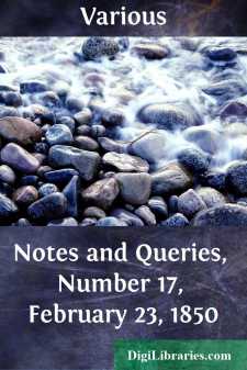 Notes and Queries, Number 17, February 23, 1850