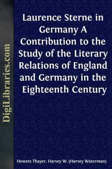 Laurence Sterne in Germany
A Contribution to the Study of the...